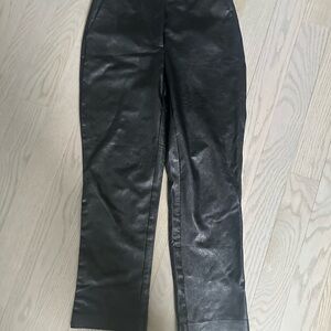 Commando Black Faux Leather Trousers